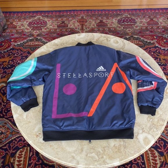 Adidas Stella Sport Stella McCartney Padded Graffiti Bomber Jacket - Picture 10 of 11